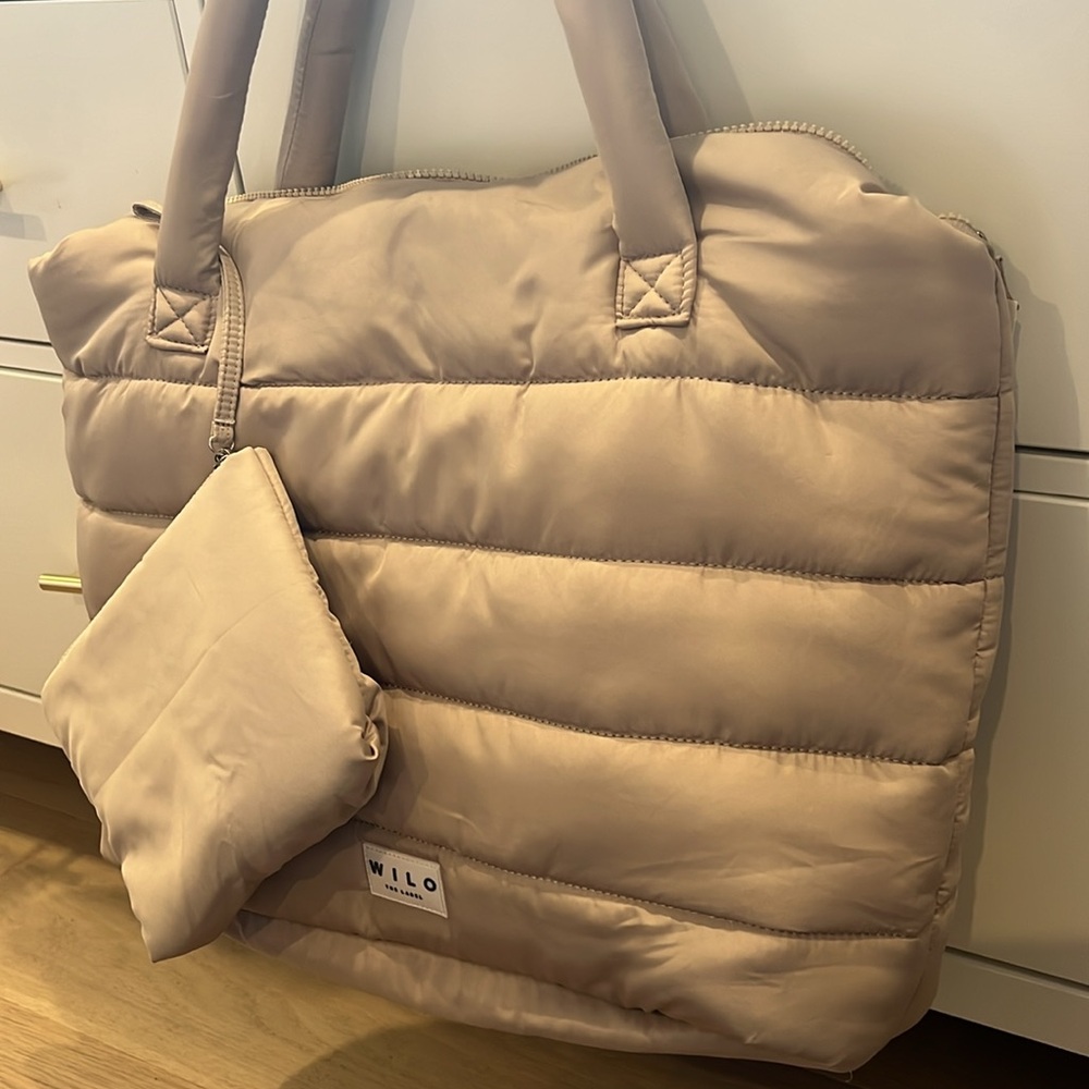 NWT Wilo the Label - Panel Quilted Tote Bag (Clay)